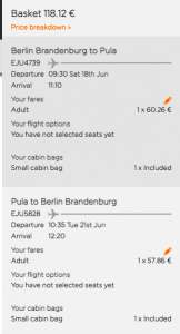 Flights from Berlin to Pula
